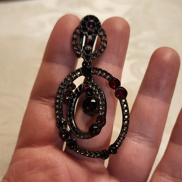 OSCAR DE LA RENTA Vintage 80s Clip On SINGLE 1PC. Earring - Picture 2 of 9